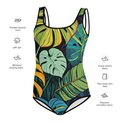 Vibrant All-Over Print Youth Swimsuit | Fun Kids Swimwear for Summer