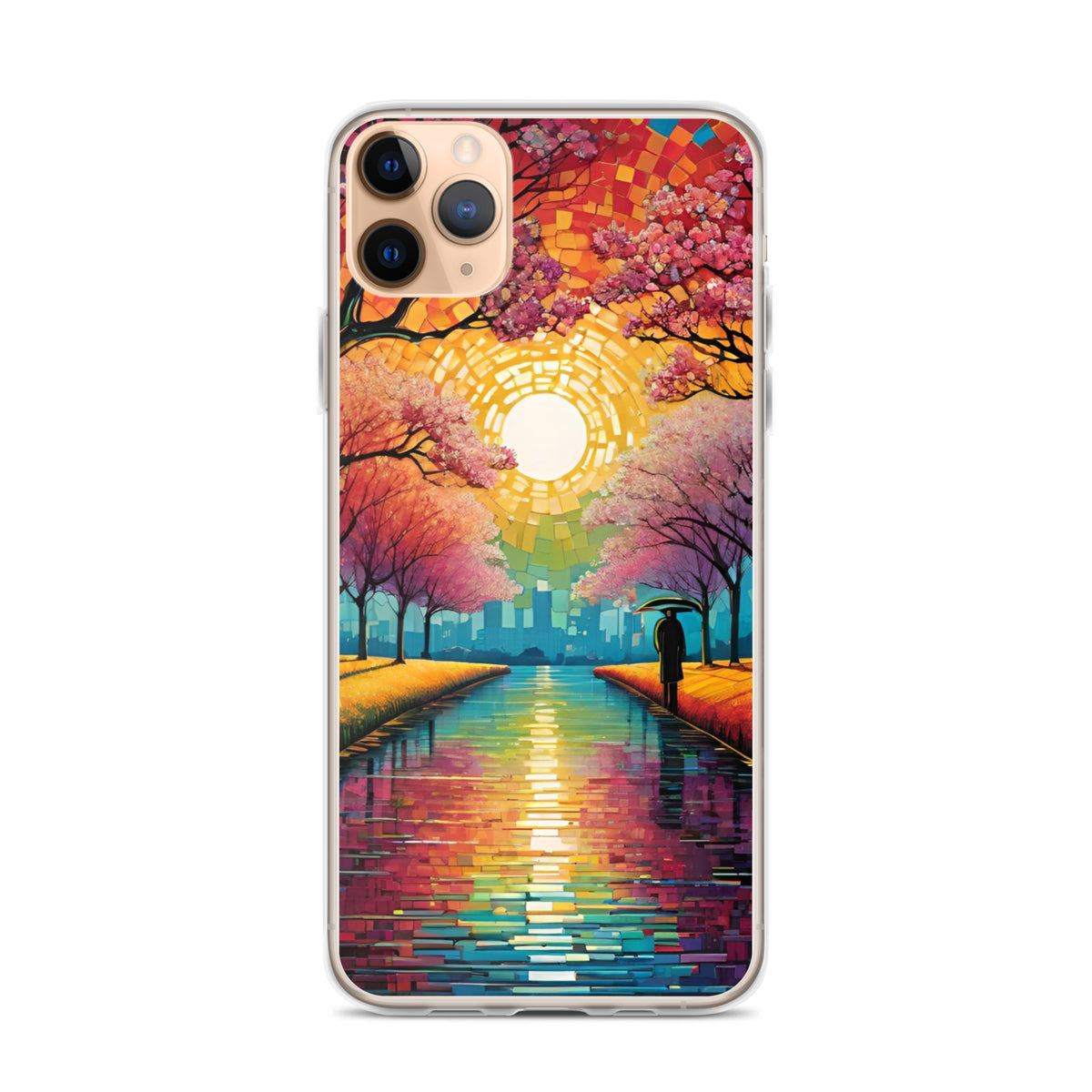 Stylish Cherry Blossom iPhone 11 Pro Max Case | Floral Clear Cover