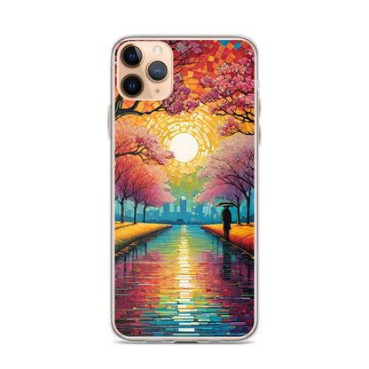 Stylish Cherry Blossom iPhone 11 Pro Max Case | Floral Clear Cover