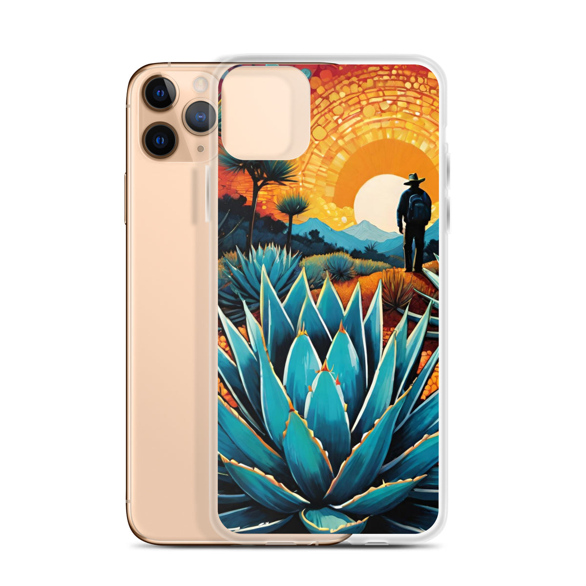 Stylish Boho Agave iPhone 11 Pro Max Case | Trendy Desert Plant Art