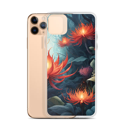 Vintage Botanical Illustration iPhone 11 Pro Max Clear Case | Retro Plant Art Design Phone Cover | Classic Nature Case | Artistic Clear Case