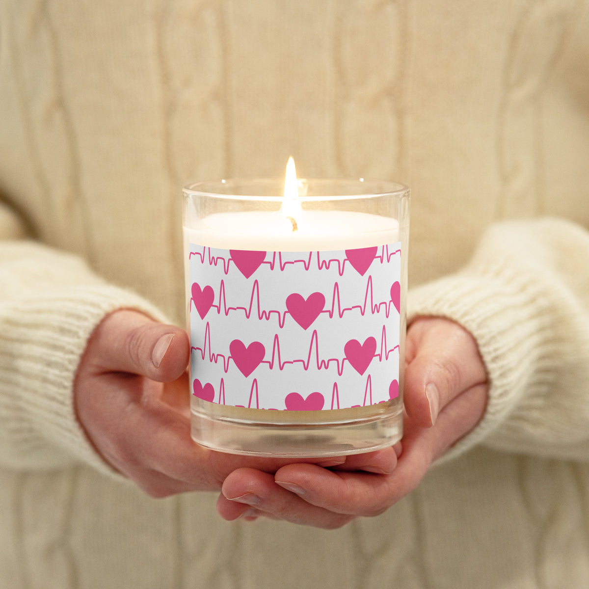 Eco-Friendly Aromatherapy Soy Wax Candle in Scented Glass Gift Jar ...