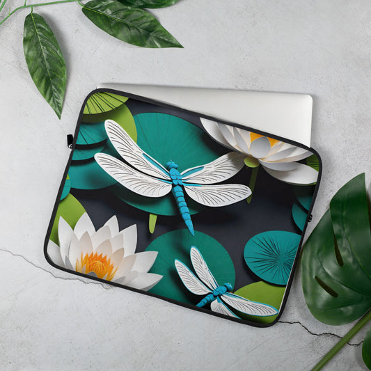 Nature-Inspired Dragonfly Laptop Sleeve | Stylish Tech Case Design