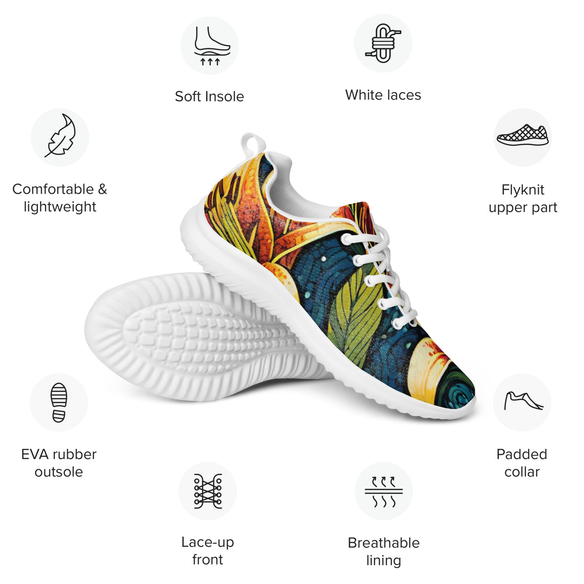 Men's Performance Athletic Running Shoes | Lightweight Sports Footwear