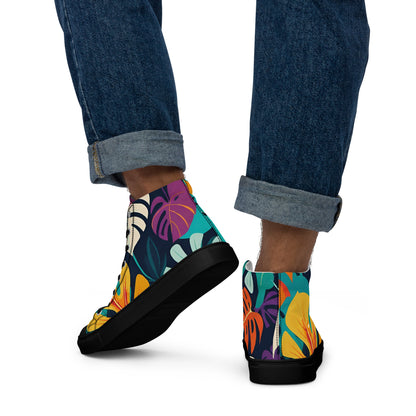 Stylish Men’s High Top Canvas Sneakers | Comfortable and Trendy Footwear