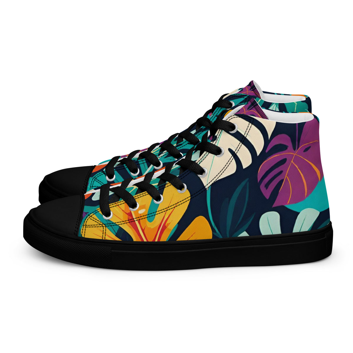 Stylish Men’s High Top Canvas Sneakers | Comfortable and Trendy Footwear
