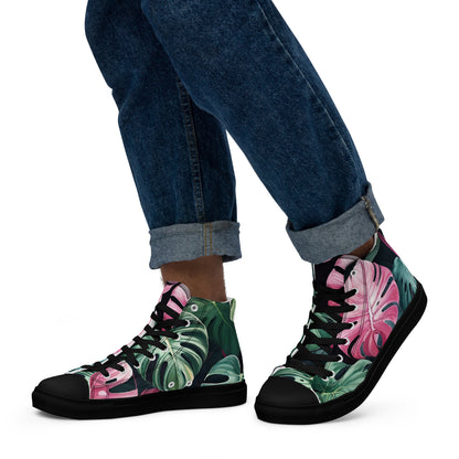 Stylish Men’s High Top Canvas Sneakers | Comfortable Fashion Footwear
