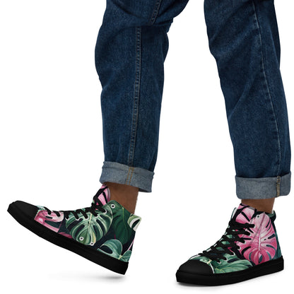 Stylish Men’s High Top Canvas Sneakers | Comfortable Fashion Footwear