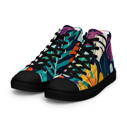 Stylish Men’s High Top Canvas Sneakers | Comfortable and Trendy Footwear