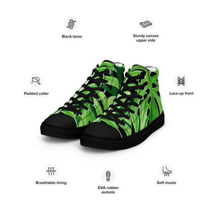 Men's High Top Canvas Sneakers | Stylish Casual Footwear for Comfort
