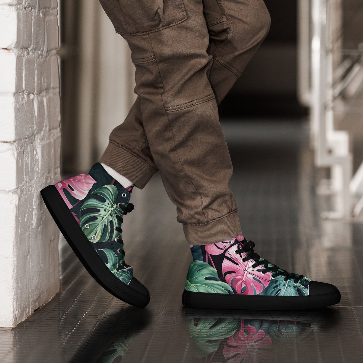 Stylish Men’s High Top Canvas Sneakers | Comfortable Fashion Footwear