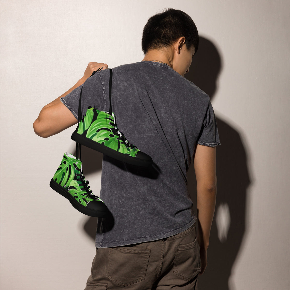 Men's High Top Canvas Sneakers | Stylish Casual Footwear for Comfort