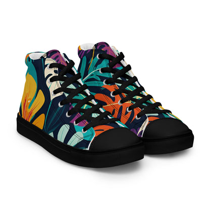 Stylish Men’s High Top Canvas Sneakers | Comfortable and Trendy Footwear