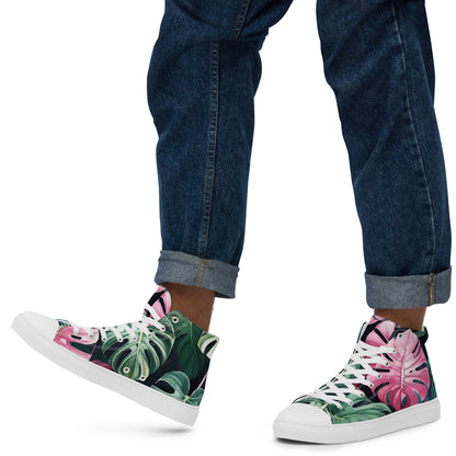 Stylish Men’s High Top Canvas Sneakers | Comfortable Fashion Footwear