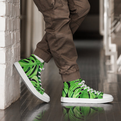 Men's High Top Canvas Sneakers | Stylish Casual Footwear for Comfort
