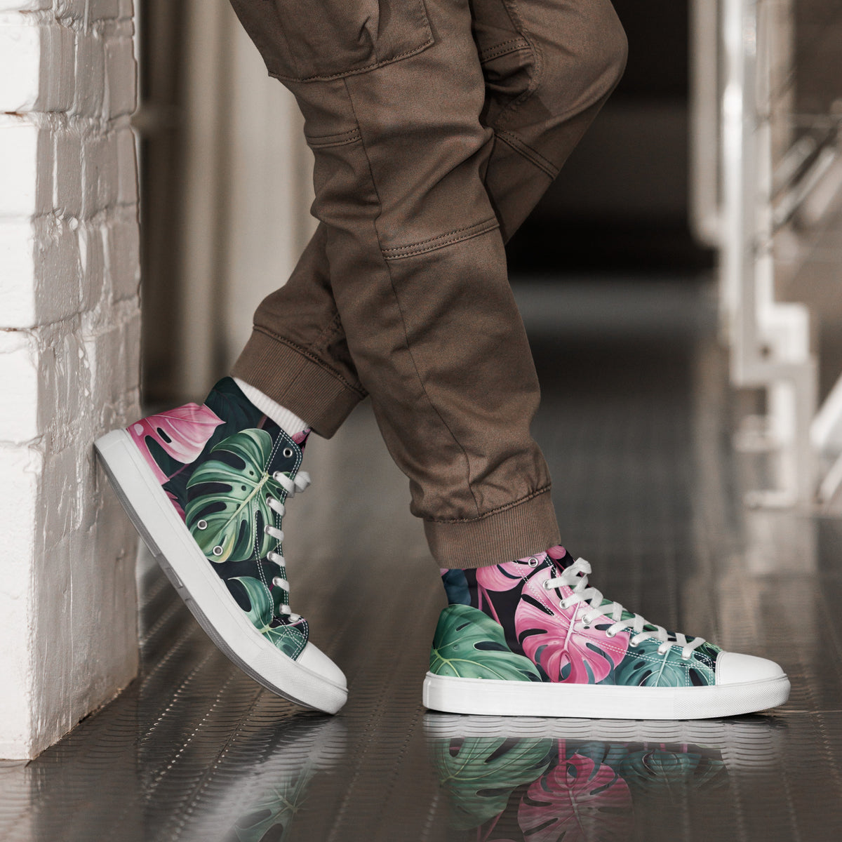 Stylish Men’s High Top Canvas Sneakers | Comfortable Fashion Footwear