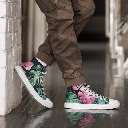 Stylish Men’s High Top Canvas Sneakers | Comfortable Fashion Footwear