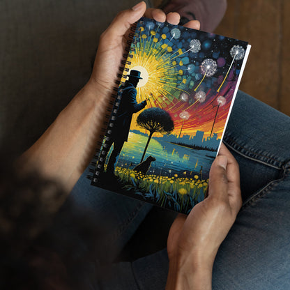 Durable Spiral Notebook | 100 Wide Ruled Sheets for School & Notes