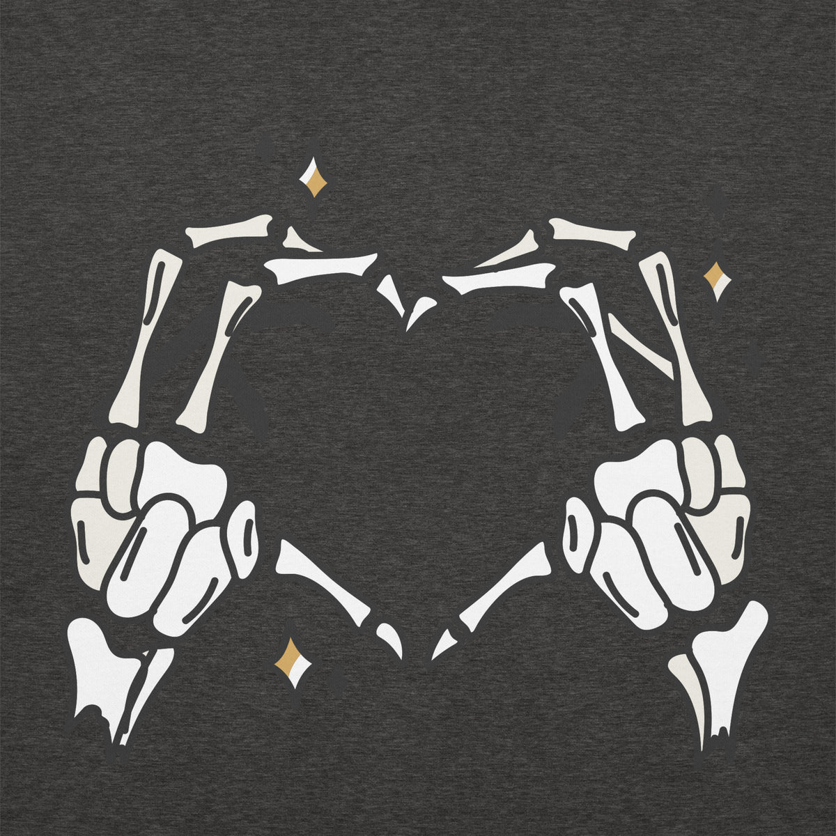 Skeleton Heart Hands Hoodie | Spooky Cute Halloween Sweatshirt