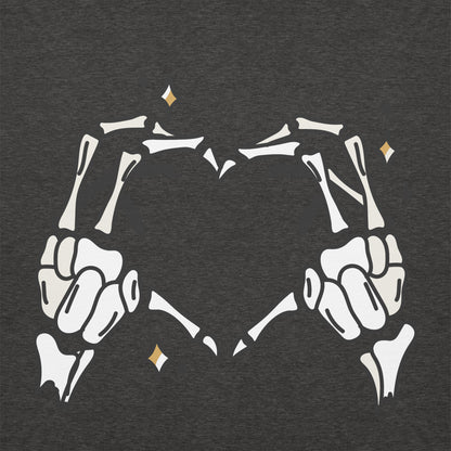 Skeleton Heart Hands Hoodie | Spooky Cute Halloween Sweatshirt