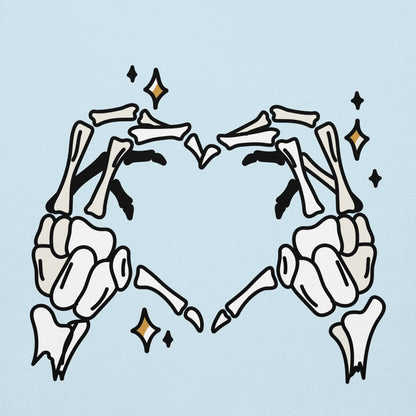 Skeleton Heart Hands Hoodie | Spooky Cute Halloween Sweatshirt