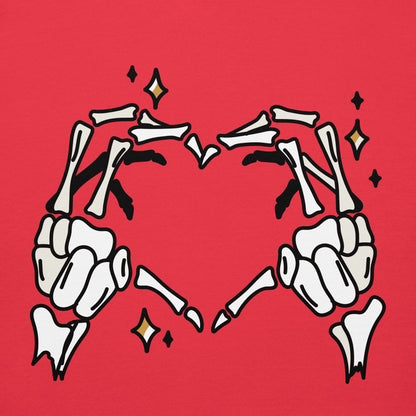 Skeleton Heart Hands Hoodie | Spooky Cute Halloween Sweatshirt