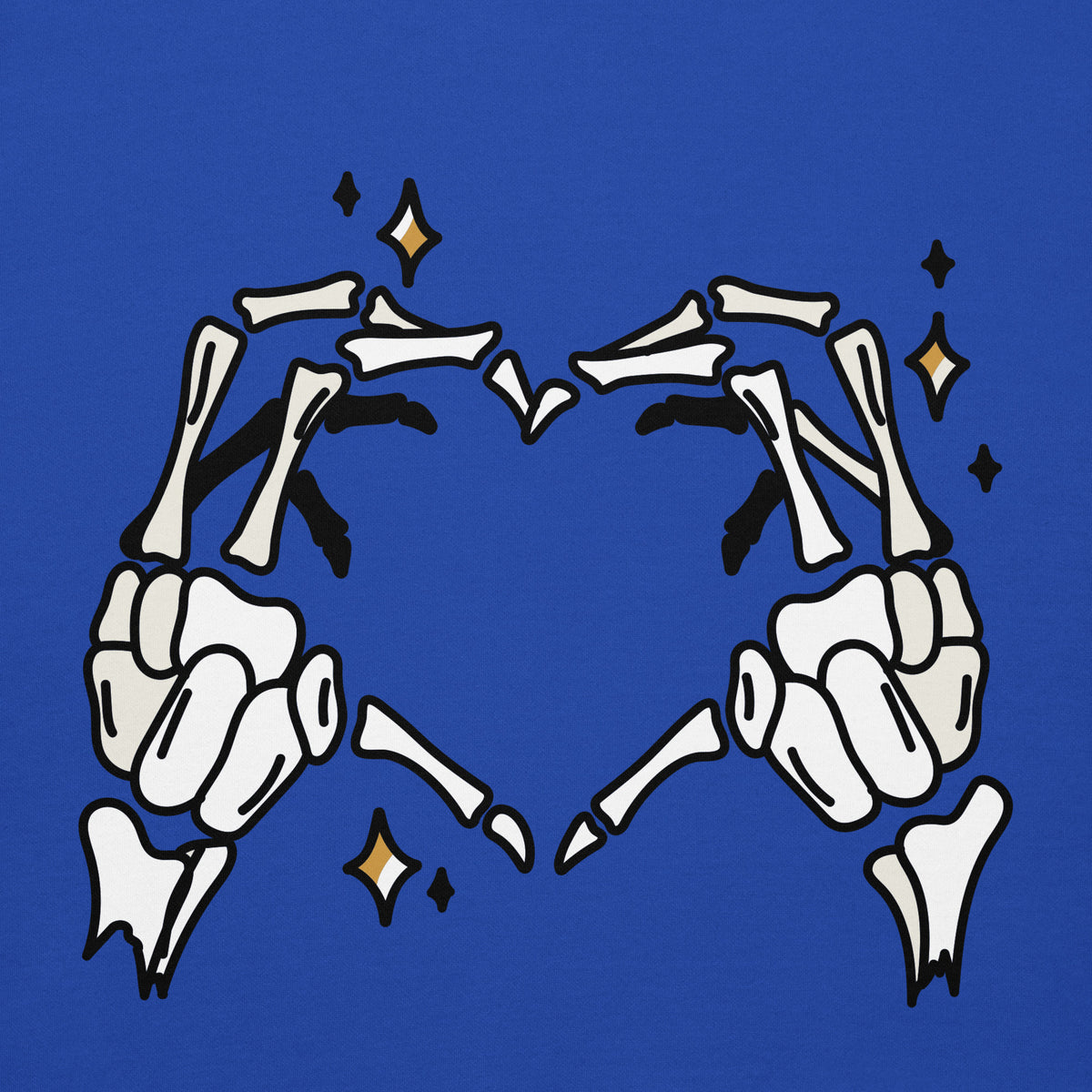 Skeleton Heart Hands Hoodie | Spooky Cute Halloween Sweatshirt