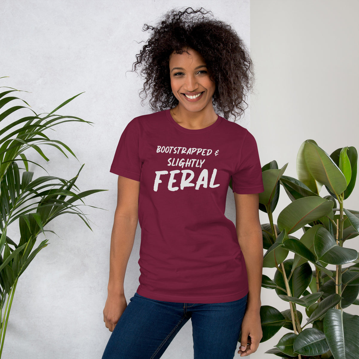 Bootstrapped & Slightly Feral T-Shirt | Funny Startup Founder Tee | Witty Entrepreneur Gift