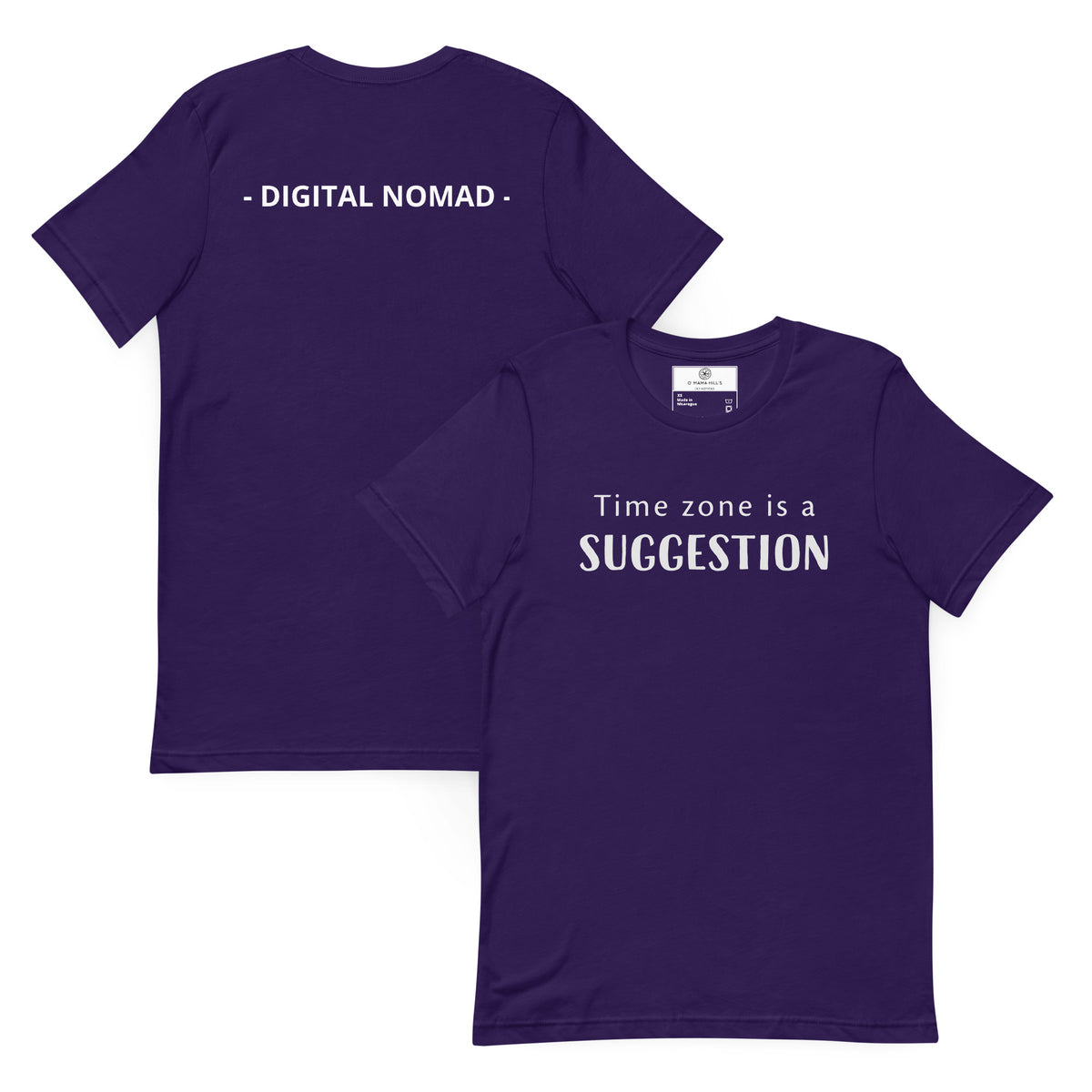 Time Zone Is a Suggestion T-Shirt | Digital Nomad Gift | Funny Remote Work Tee