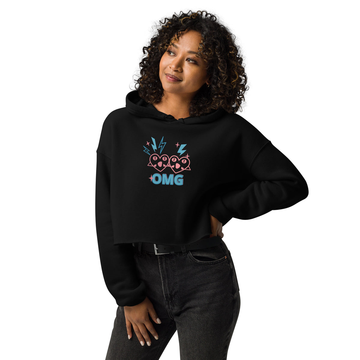 Women’s Stylish Crop Hoodie | Trendy Casual Pullover Sweatshirt | Fashionable Cozy Wear