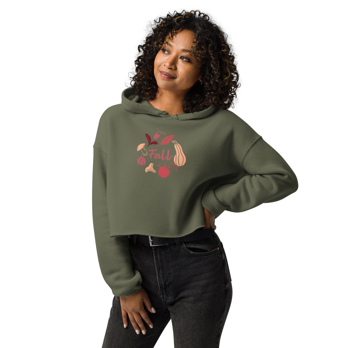 Stylish Women's Crop Hoodie | Warm Casual Pullover for Year-Round Wear