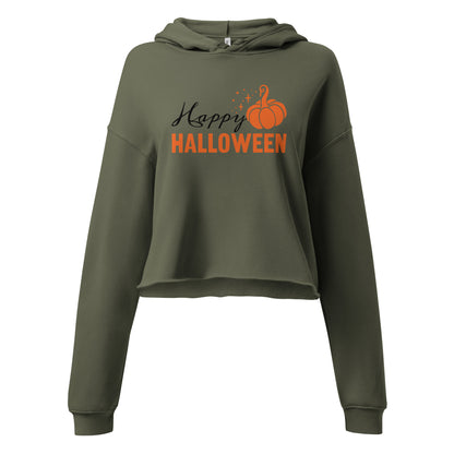 Chic Women's Crop Hoodie | Soft Cotton Blend Casual Fall Fashion
