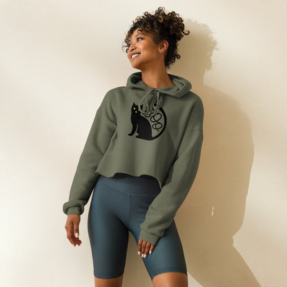 Trendy Crop Hoodie for Women | Stylish Oversized Casual Pullover