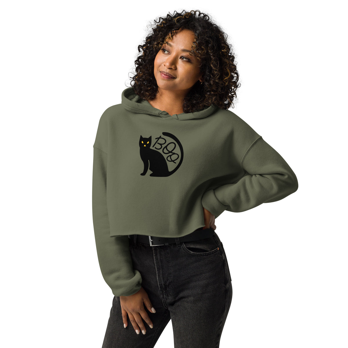 Trendy Crop Hoodie for Women | Stylish Oversized Casual Pullover
