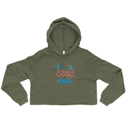 Women’s Stylish Crop Hoodie | Trendy Casual Pullover Sweatshirt | Fashionable Cozy Wear