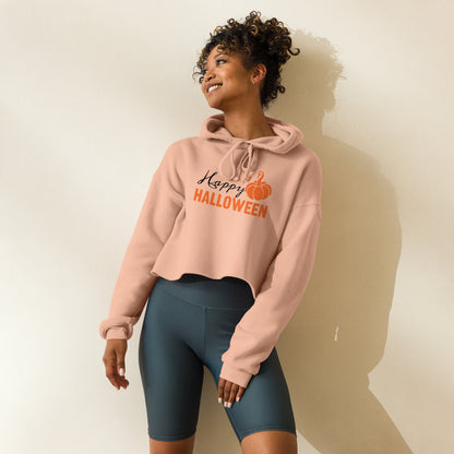 Chic Women's Crop Hoodie | Soft Cotton Blend Casual Fall Fashion