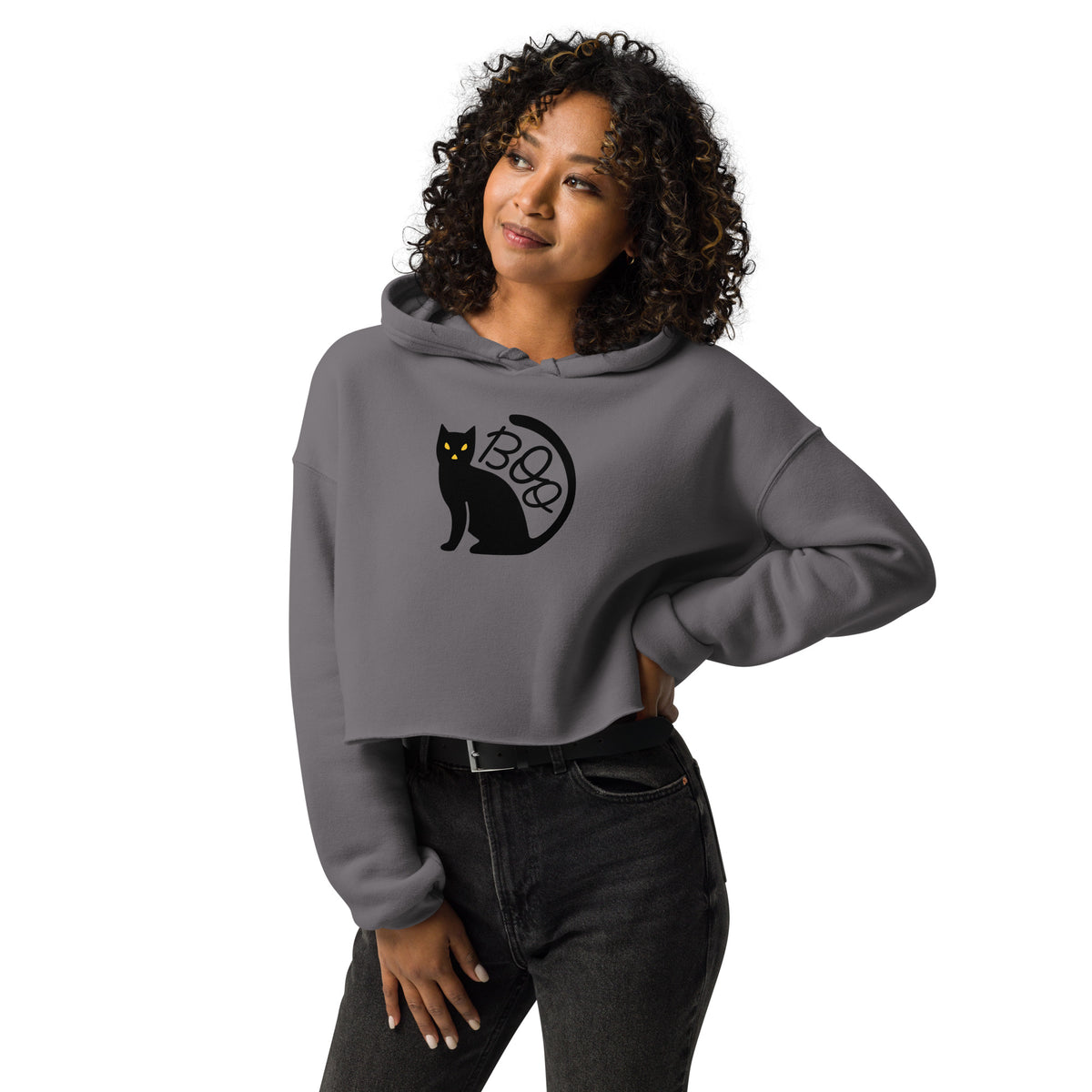 Trendy Crop Hoodie for Women | Stylish Oversized Casual Pullover