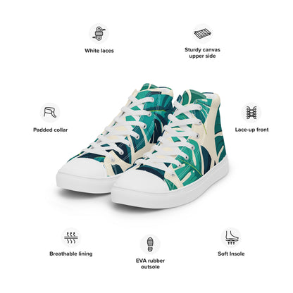 Women’s high top canvas shoes